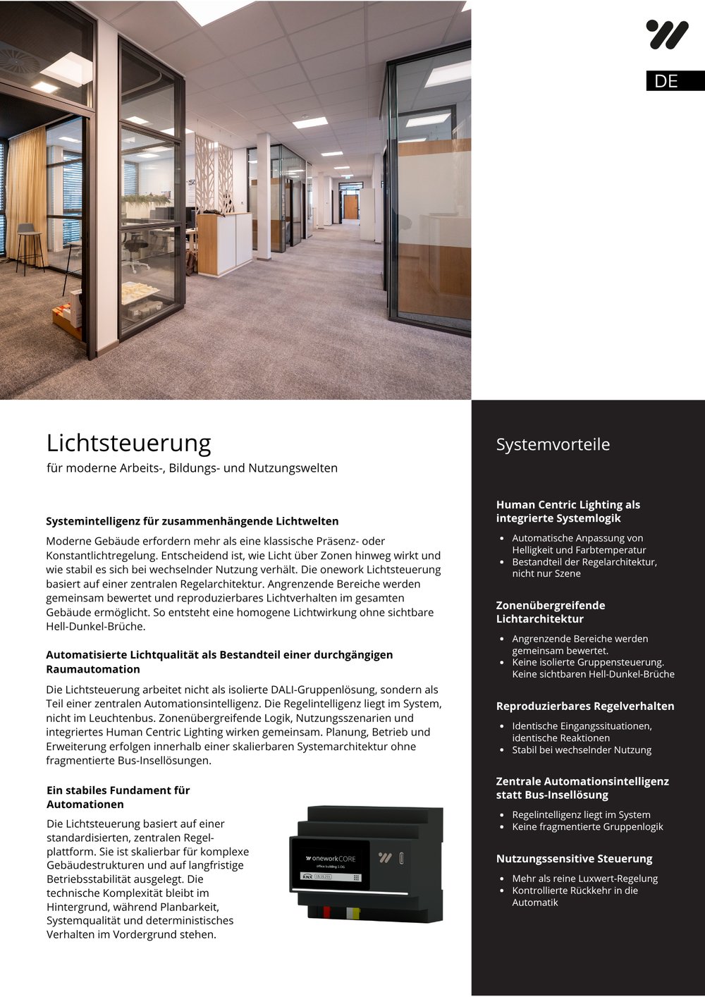 Factsheet Lichtsteuerung DE