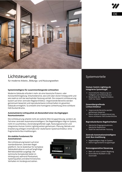Factsheet Lichtsteuerung DE